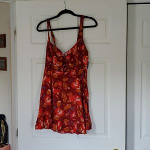 Red Dress with a ruffle